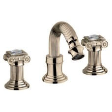 Смеситель для биде на три отверстия бронза, ручки swarovski Cezares Olimp OLIMP-BBS2-02-Sw