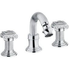 Смеситель для биде на три отверстия хром, ручки swarovski Cezares Olimp OLIMP-BBS2-01-Sw