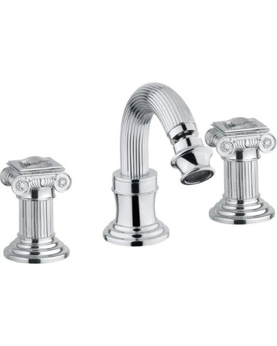 Смеситель для биде на три отверстия хром, ручки swarovski Cezares Olimp OLIMP-BBS2-01-Sw