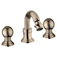 Смеситель для биде на три отверстия бронза, ручки металл Cezares Olimp OLIMP-BBS2-02-M