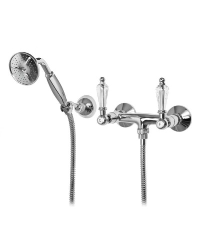 Смеситель для душа с ручным душем хром, ручки Swarovski Cezares Diamond DIAMOND-D-01-Sw