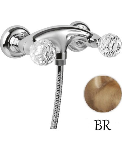Смеситель для душа бронза, ручки Swarovski Cezares Atlantis ATLANTIS-DS-02-Sw