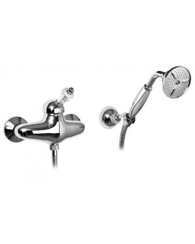 Смеситель для душа с ручным душем хром, ручка Swarovski Cezares Vintage VINTAGE-D-01-Sw