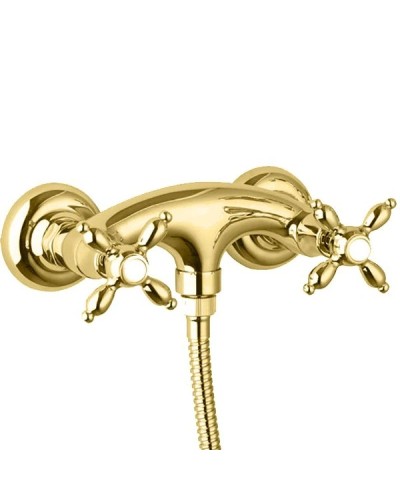 Смеситель для душа золото 24 карата Cezares Atlantis-Nostalgia ATLANTIS-NOSTALGIA-DS-03/24