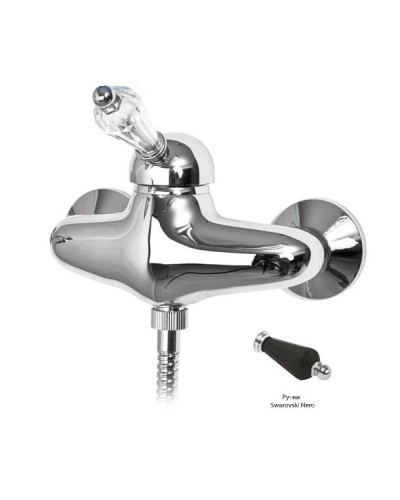 Смеситель для душа хром, ручка Swarovski Nero Cezares Vintage VINTAGE-DM-01-Sw-N