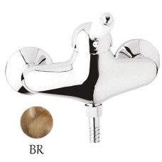 Смеситель для душа бронза, ручка белая Cezares Elite ELITE-DM-02-Bi