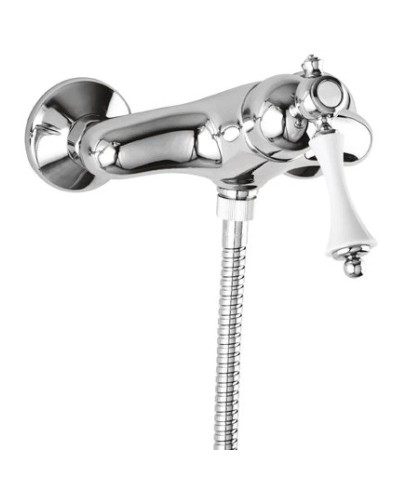 Смеситель для душа хром, ручка белая Cezares Margot MARGOT-DM-01-Bi