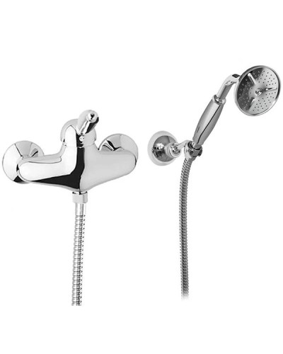 Смеситель для душа в комплекте с ручным душем хром, ручка металл Cezares Elite ELITE-D-01-M