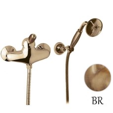 Смеситель для душа в комплекте с ручным душем бронза, ручка орех Cezares Elite ELITE-D-02-Nc