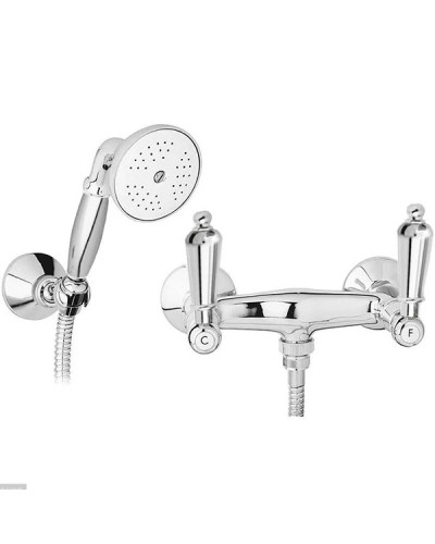 Смеситель для душа с ручным душем хром, ручки металл Cezares First FIRST-D-01-M