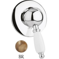 Смеситель для душа бронза, ручка белая Cezares Elite ELITE-DIM-02-Bi