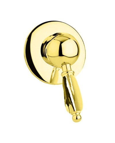 Смеситель для душа золото 24 карат, ручка металл Cezares Elite ELITE-DIM-03/24-M