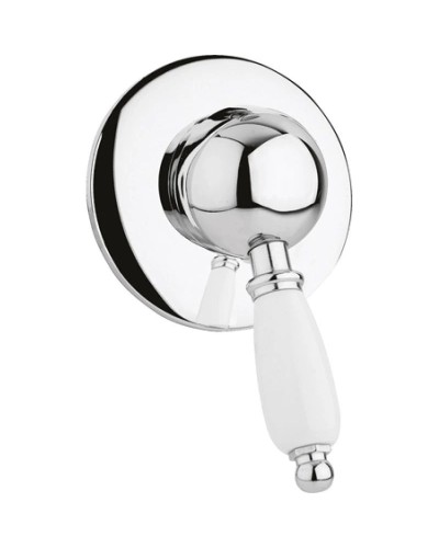 Смеситель для душа хром, ручка белая Cezares Elite ELITE-DIM-01-Bi