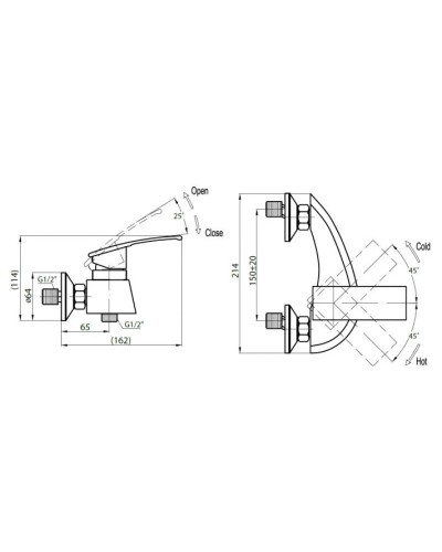 Cezares Turbolenza TURBOLENZA-D-01 Смеситель для душа
