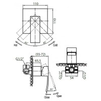 Cezares Quattro QUATTRO-DI-01 Смеситель для душа