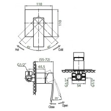 Cezares Quattro QUATTRO-DI-01 Смеситель для душа