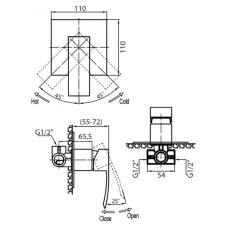 Cezares Quattro QUATTRO-DI-01 Смеситель для душа