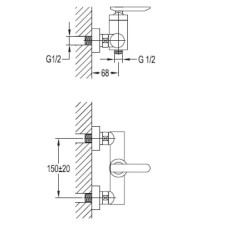 Cezares Siesta SIESTA-D-01 Смеситель для душа