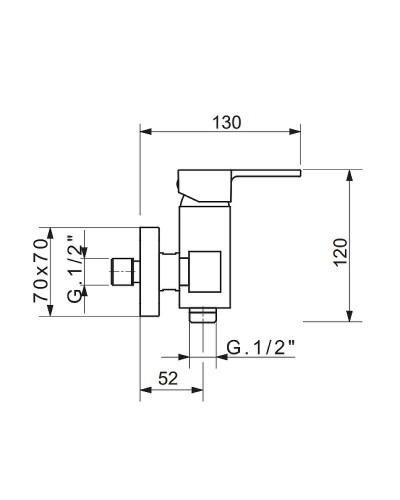 Смеситель для душа Migliore Kvant 18774 Хром