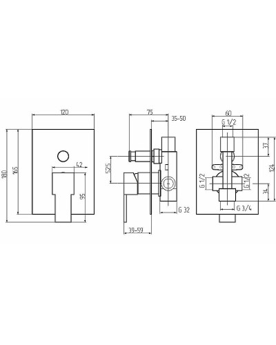 Смеситель для душа Migliore Kvant 18784 Хром