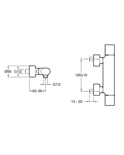 Смеситель для душа Jacob Delafon Talan E10108RU-CP