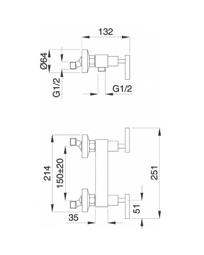 Смеситель для душа Migliore Syntesi ML.SNS-7946.CR Хром