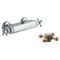 Смеситель термостатический для душа на 1 выход, верхнее (жесткое подключение) CEZARES GOLF-DS-T-02