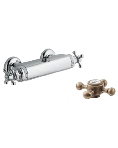 Смеситель термостатический для душа на 1 выход, верхнее (жесткое подключение) CEZARES GOLF-DS-T-02