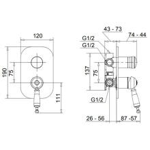 Смеситель для душа Migliore Oxford 19140 Хром