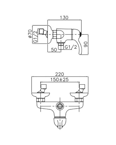 Смеситель для душа Migliore Lem Swarovski 18883 Хром
