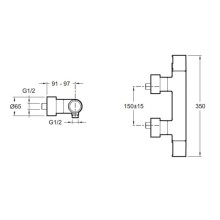 Термостат для душа Jacob Delafon Composed E73164-CP
