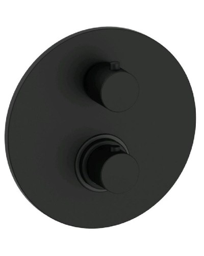 Смеситель для душа Paffoni Light LIQ013NO с термостатом Черный матовый