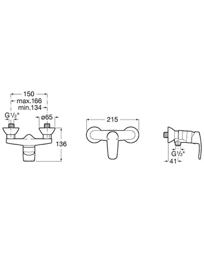 Смеситель для душа Roca Monodin N 5A2198C0M Хром