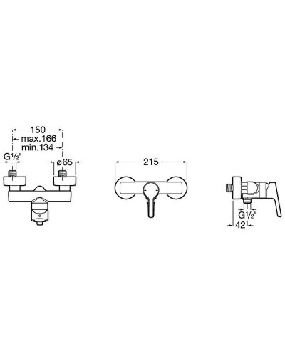 Смеситель для душа Roca Malva 5A213BC0M Хром