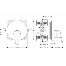 Смеситель для  душа Ideal Standard Vito A6064AA
