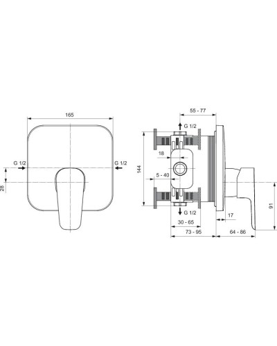 Смеситель для душа Ideal Standard Ceraplan III A6114AA