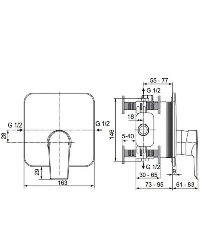 Смеситель для душа Ideal Standard Tesi A6585AA