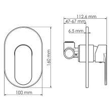 Смеситель для душа WasserKRAFT Mindel 8551 Белый матовый