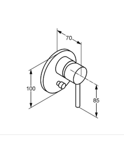 Смеситель для душа Kludi Bozz 387163976 Черный матовый