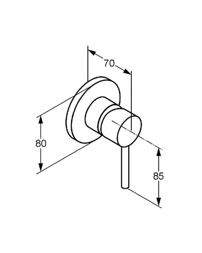 Смеситель для душа Kludi Bozz 389253976 Черный матовый