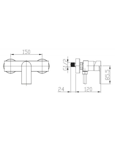 Смеситель для душа BelBagno Nova NOV-ESDM-IN