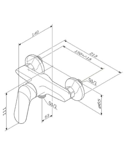 Смеситель для душа AM.PM Sunny F85C20000 Хром