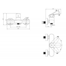 Смеситель для душа BelBagno Ancora ANC-ESDM-CRM