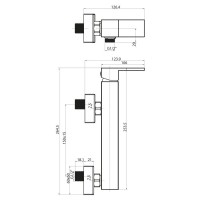 Смеситель для душа BelBagno Magna MAG-ESDM-CRM