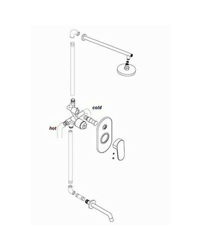 Смеситель для душа WasserKRAFT Isar 1361 Темная бронза