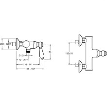 Смеситель для душа Jacob Delafon Louise E24362-CP Хром