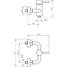 Смеситель для душа Migliore Fortis 18654 Хром