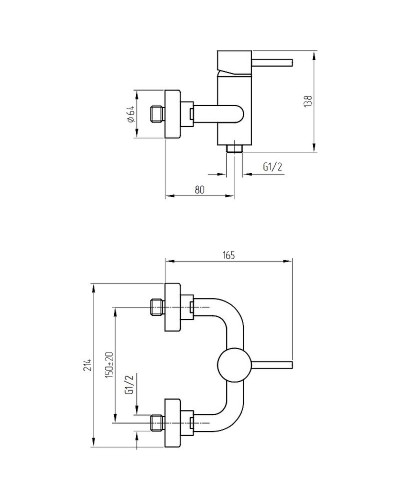 Смеситель для душа Migliore Fortis 18654 Хром