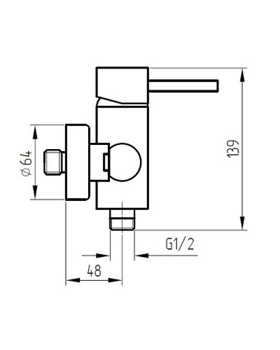 Смеситель для душа Migliore Fortis 18652 Хром