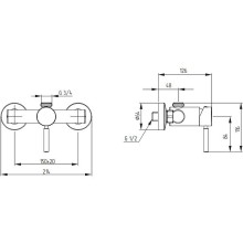 Смеситель для душа Migliore Fortis 18653 Хром